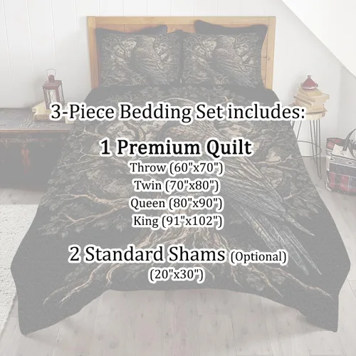 Miniatura 5 de Raven - Juego de ropa de cama vikinga, juego de edredón individual, suave y transpirable para hombres