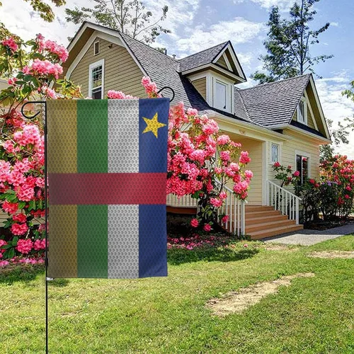 Miniatura 5 de Flag Of The Central African Republic Garden Flag 12.5"x18" Inch Double Sided Garden Flags Home Lawn Outdoor Decor Flags Party Banner Welcome Flag
