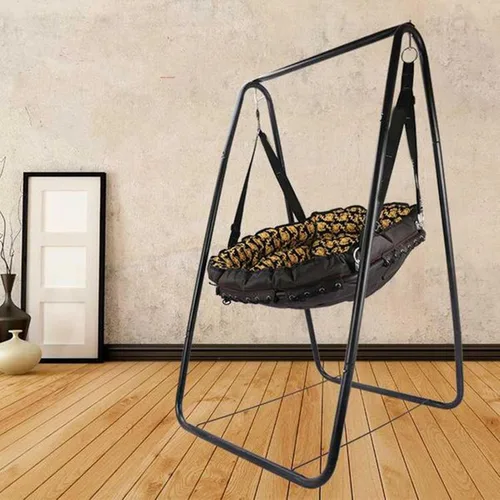 Miniatura 5 de Soporte para silla de hamaca, soporte de hamaca de acero resistente, soporte de columpio resistente multiusos para jardín al aire libre, patio