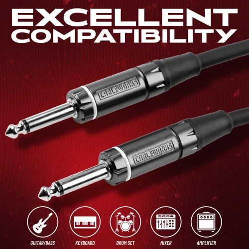 Miniatura 4 de Cableworks by Gator Cases Composer Series Deluxe 3 pies recto a recto cable para instrumentos de guitarra (GCWC-INS-03)