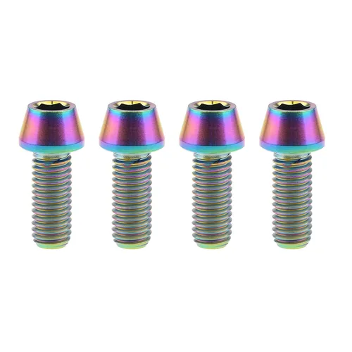Miniatura 57 de Tornillos de titanio Ti M8 x15 20 25 30 35 40 45 50 60 2.756 in 0.049 in de paso hexagonal Allen Tornillos de cabeza hueca paquete de 4