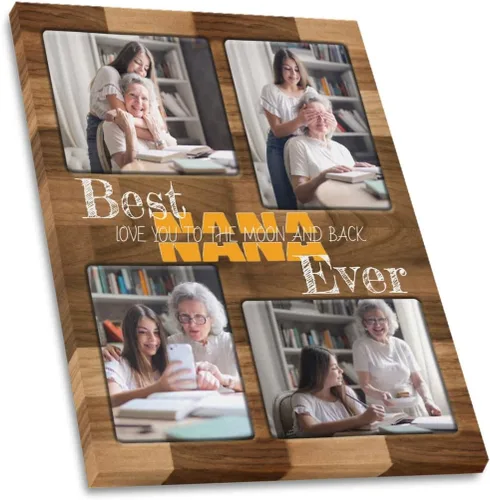 Miniatura 33 de SHIYEL - Impresiones personalizadas en lienzo con foto, regalos de cumpleaños personalizables para tía de sobrina o sobrino, crea un lienzo de pared