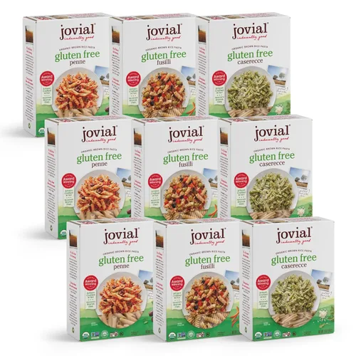 Miniatura 11 de Jovial Penne Rigate - Pasta sin gluten Jovial Fusilli sin gluten Pasta Jovial Caserecce sin gluten Pasta de arroz integral de grano entero