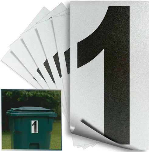 Miniatura 22 de iSYFIX Calcomanías de vinilo negro número 0 (Zero) – Paquete de 6 calcomanías de 1.5 pulgadas – Calcomanías de alta calidad, fondo reflectante