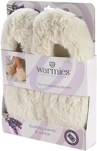 Miniatura 3 de Warmies Pantuflas bajas para mujer, malvavisco rosa, 1 par (paquete de 1)