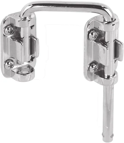 Prime-Line S 4378 Cerradura de bucle para puerta corredera, 1-7/16 pulgadas, construcción fundida, niquelado (paquete individual)