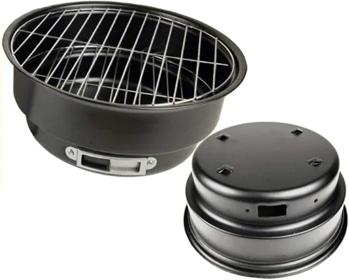 Miniatura 4 de Barbacoa de carbón Parrilla al aire libre Barbacoa portátil Charcole Grill Plegable Camping Barbacoa Horno para viajes Parrilla de carbón portátil