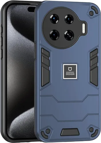 Miniatura 281 de Funda compatible con Huawei Y9 Prime (2019), compatible con Huawei Y9 Prime (2019) 4G STK-L21 2 en 1 [PC duro + TPU], funda de teléfono azul