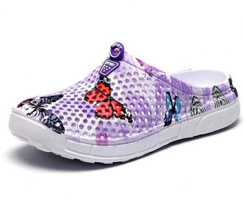 Miniatura 19 de CERYTHRINA Zuecos de jardín para mujeres, zapatos transpirables de secado rápido, sandalias, pantuflas, calzado de playa