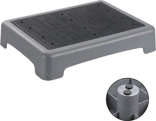Miniatura 9 de Taburete móvil, plataforma antideslizante para interiores y exteriores, ayuda de escalera portátil para adultos y personas mayores para escaleras