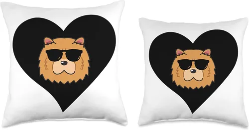 Miniatura 3 de Chow Chow Lover Apparel Heart Funny Chow Dog Lover - Almohada de 16 x 16 pulgadas, multicolor