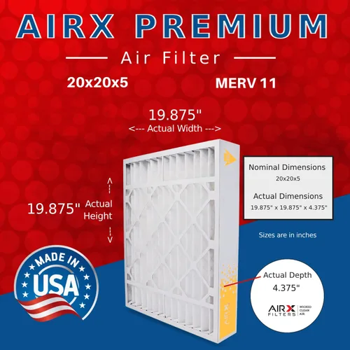 Miniatura 2 de AIRX FILTERS WICKED CLEAN AIR. Filtro de aire MERV 11 de 20 x 20 x 5 compatible con filtro de horno ReservePro 4367/4354, paquete de 2