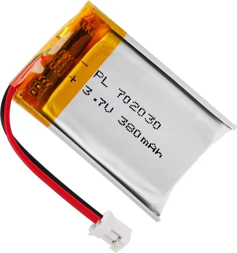 Miniatura 25 de Batería Lipo de 3.7V 1000mAh 102050 Batería recargable de polímero de litio con conector JST PH2.0.000 in para altavoz Bluetooth, GPS, reloj