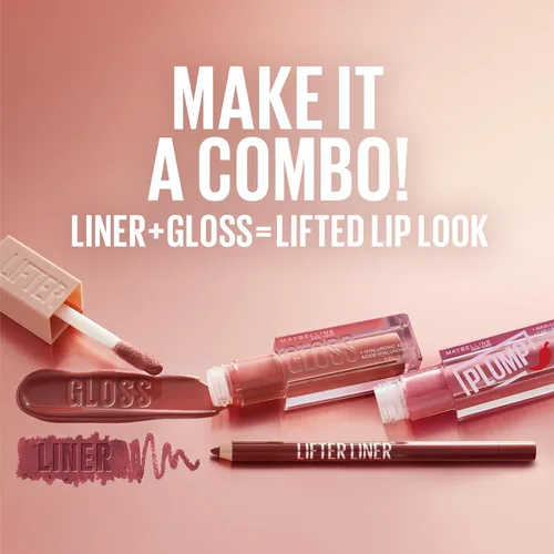 Miniatura 6 de Maybelline Lifter Gloss, Brillo de Labios Hidratante con Ácido Hialurónico, Alto Brillo para Labios Más Llenos, Perla, Perla Plateada Transparente