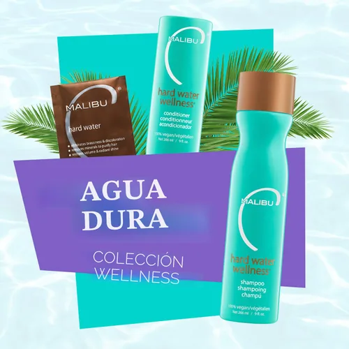 Miniatura 4 de Malibu C Remedio capilar Hard Water Wellness (1 paquete) – Elimina los depósitos de agua dura y las impurezas del cabello – Contiene complejo