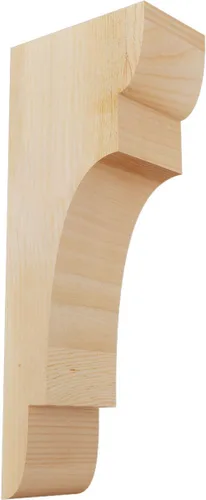 Miniatura 53 de Ekena Millwork COR04X12X12NEB00RWR 4 pulgadas de ancho x 12 pulgadas de profundidad x 12 pulgadas de alto New Brighton Rough Sawn Corbel, cedro rojo