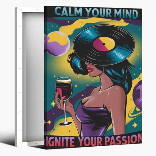 Miniatura 78 de Lienzo decorativo para pared con texto en inglés "Lose Your Mind Find Your Soul", arte de pared con citas inspiradoras para la salud mental, pintura