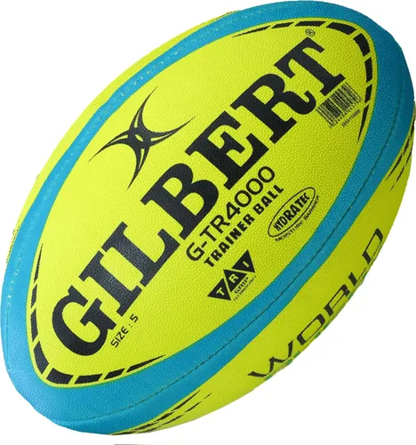 Miniatura 12 de World Rugby Shop X Gilbert G-TR4000 - Pelota de rugby para adultos y jóvenes, tallas 3, 4 y 5, cosida a mano, construcción de 3 capas