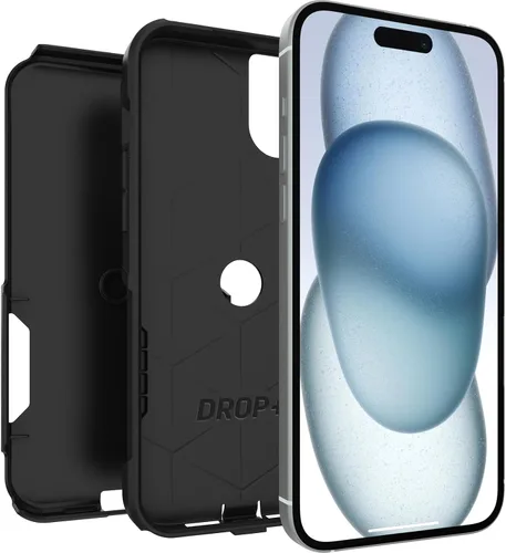 Miniatura 4 de OtterBox Carcasa para iPhone 15 Plus y iPhone 14 Plus Commuter Series, color negro, delgada y resistente, apta para bolsillo, con protección
