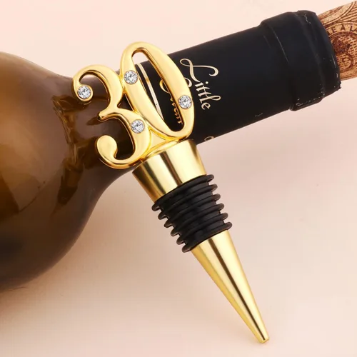 Miniatura 6 de Paquete de 12 tapones para botellas de vino de 30 años de edad con caja de regalo para fiesta de cumpleaños 30, recuerdo, boda, recuerdos