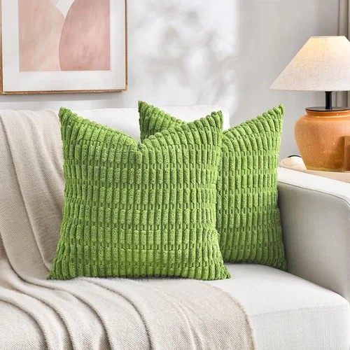Miniatura 14 de Fancy Homi - Paquete de 2 fundas de almohada decorativas estilo bohemio de 16 x 16 pulgadas para sala de estar, sofá, cama, funda de cojín cuadrada