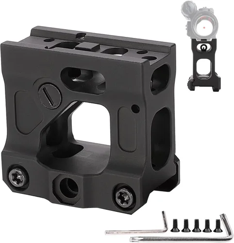 Phoking Montura de Punto Rojo Soporte Elevador Picatinny para Miras T1 T2 H1 H2 Compatible con Todas las Ópticas de Huella Negro