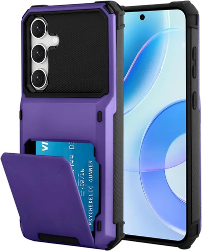Miniatura 139 de Funda tipo cartera para Samsung Galaxy S22 Ultra con 4 ranuras para tarjetas de crédito a prueba de golpes, funda híbrida de protección reforzada