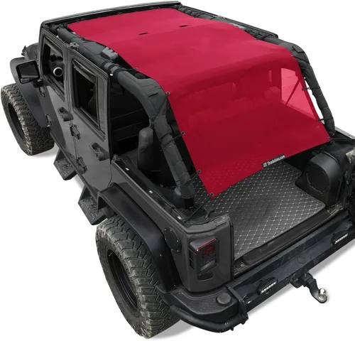 Miniatura 20 de Shadeidea JK - Parasol superior compatible con Jeep Wrangler JKU, cubierta de techo de malla suave (2007-2018) - Bloqueador de ruido de viento UV