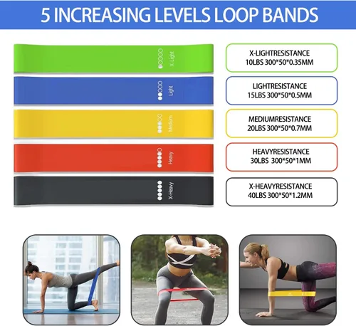 Miniatura 3 de Resistance Bands,Exercise Bands,Resistance Bands for Working Out with Handles for Men and Women,Workout Bands with Door Anchor and Ankle,Strength