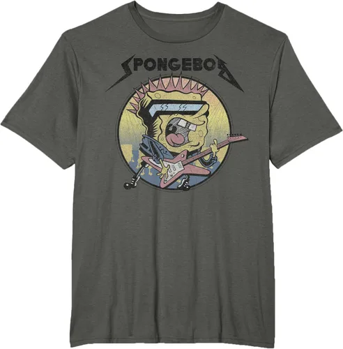 Miniatura 4 de SpongeBob SquarePants Camiseta de manga corta Heavy Metal Rock