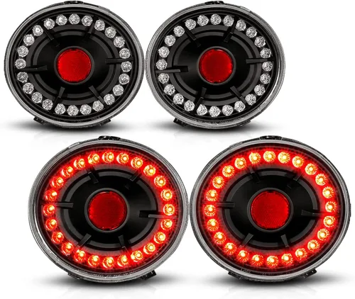 Miniatura 8 de AmeriLite L.E.D - Luces traseras negras para Chevy Corvette/Covette Z06, lado del pasajero y del conductor Negro