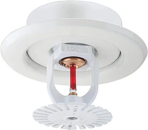 Miniatura 4 de Metal Magery IPS - Placa de cabeza de escudo para aspersor de incendios, 2 piezas, anillo blanco de 1/2 pulgada, paquete de 6
