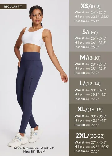 Miniatura 34 de baleaf Leggings con forro polar para mujer, impermeables, pantalones de senderismo de invierno, mallas térmicas para correr, bolsillos