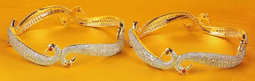 Miniatura 2 de Shiv_Collection Ethnic Bollywood Fashion CZ Stone Indian Bangles Traditional Jewelry