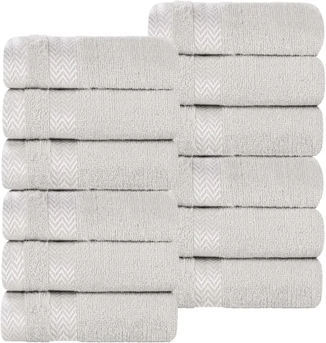 Miniatura 57 de Superior Juego de toallas de algodón de 9 piezas, toallas absorbentes suaves de felpa, artículos esenciales de baño, ducha, lujo, esponjosas