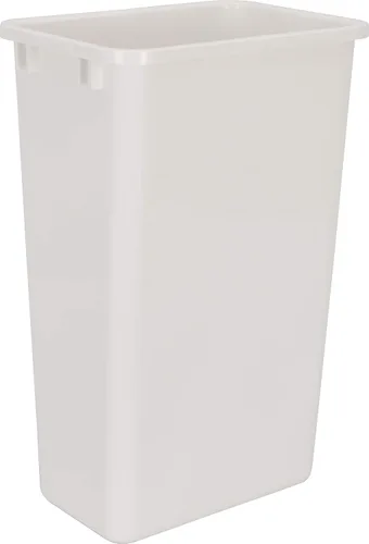 Hardware Resources CAN-50W Contenedor de residuos de plástico, color blanco