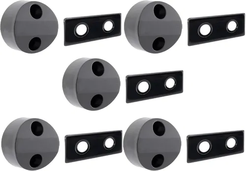 Miniatura 9 de RecPro Cierre magnético redondo para puerta de equipaje para puerta de compartimento de RV Negro (paquete de 2)