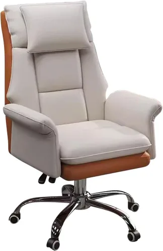 Miniatura 10 de Silla de oficina ejecutiva, silla de oficina grande y alta, silla ergonómica de cuero, sillas de escritorio para oficina en casa, sillas de negro