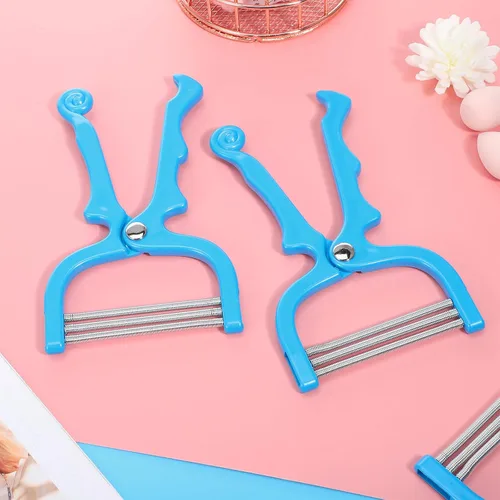 Miniatura 4 de Manual Facial Hair Removal Tool 3pcs Portable Coil Epilator for Women Lip and Eyebrow Hair Removal Facial Care Supplies