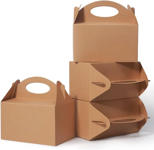 Miniatura 10 de 12 Piezas Cajas Pequeñas de Dulces para Fiestas, Bolsas de Regalo de Dulces, Galletas y Golosinas de 6 Pulgadas, Caja Triangular para Fiesta