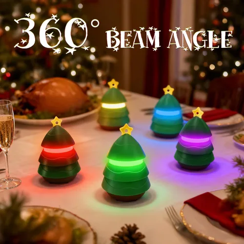 Miniatura 4 de Paquete de 3 faroles para árbol de Navidad de EverBrite para regalo de Navidad, 5 modos de luz, regalos de decoración navideña para mujeres