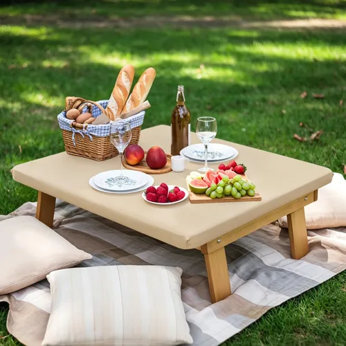 Miniatura 8 de Mantel Cuadrado Elástico Ajustable, Cubierta de Mesa de Poliéster Resistente al Viento, Mantel Resistente a Rayones y Lavable para Mesas Plegables