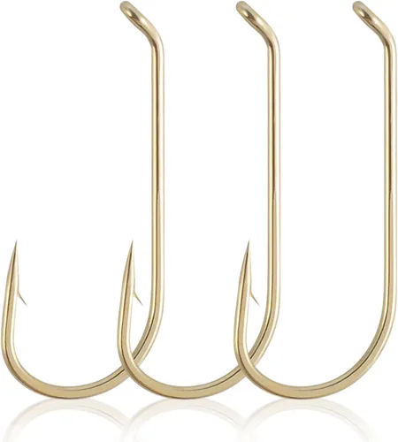 Miniatura 10 de Dr.Fish Paquete de 100 ganchos secos para moscas de acero de alto carbono, níquel negro, accesorios para atar moscas, trucha, salmón, anzuelos