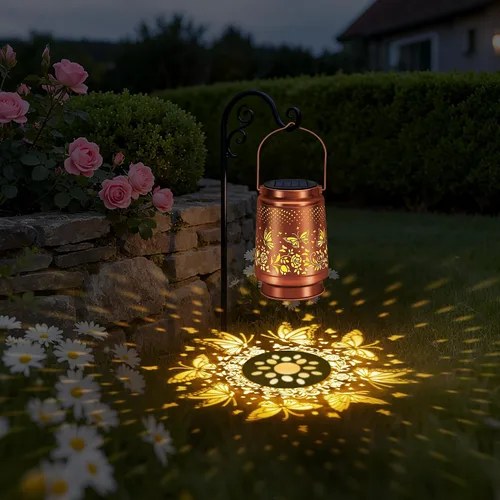Miniatura 8 de Lámpara Solar de Linterna para Exterior Impermeable, Decoraciones de Jardín, Regalos de Navidad y Cumpleaños para Mujeres, Mamá, Abuela, Decoración