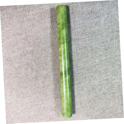 Miniatura 9 de Rodillo de mármol de jade de 8.19 pulgadas, rodillo de masa antiadherente para albóndigas, pasta, pizza, pastelería, superficie lisa, herramienta
