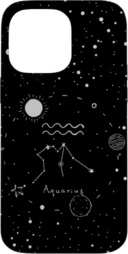 Miniatura 20 de Funda estética con signo del zodiaco celestial para iPhone 12 mini Acuarario