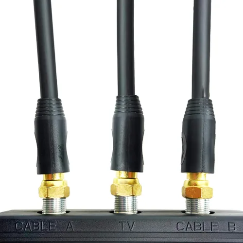 Miniatura 7 de STEREN Divisor coaxial de 2 vías, interruptor de red, interruptor de transferencia manual, cortes abdominales, adaptador de cable HDMI a coaxial