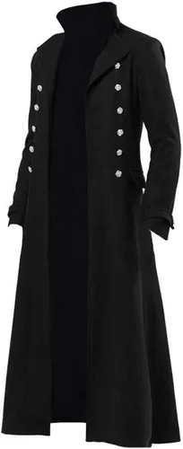 Miniatura 3 de Chaqueta vintage steampunk para hombre, estilo gótico, victoriano, uniforme, disfraz de Halloween