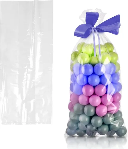 Miniatura 25 de APQ Supply Bolsas de polietileno transparentes con refuerzo, 4 x 2 x 10 pulgadas. Paquete de 1000 bolsas de plástico con refuerzo lateral con parte
