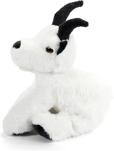 Miniatura 3 de The Petting Zoo Peluche de cabra de montaña, regalos para niños, animales salvajes de vida silvestre, juguete de peluche de cabra de 9 pulgadas